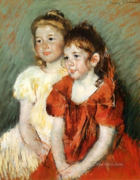 Mary Cassatt Painting - Young Girls mothers children Mary Cassatt